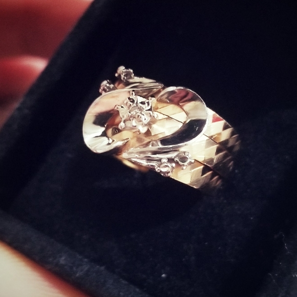 Custom 14K Handmade Vintage 💍 Diamond Ring 😯 - Picture 3 of 12